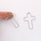 10PCS. Platinum Plated Cross Charm, Hollow Cross Pendant,Brass Finding,Earring Jewelry DIY Material