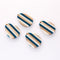 4pcs Epoxy Resin Pendants, Teardrop Translucent White Resin Findings, Wood and Resin Pendant, Color Blocked, Teardrop Charm