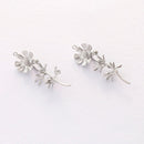 6pcs platinum plated daisy flower charm, daisy Pendant ,daisy bouquet, plant,Jewelry Making,diy supply