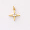 6pcs Real 18K Gold Plated Star Charm,Gold Initial Charm,Vermeil Star Pendant,Tiny Gold Star,cz pave star Charm