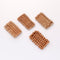 4pcs Natural Rattan Wood, Rectangle Wooden Charms Handwoven Circle Findings Woven Boho Jewelry Making Blanks