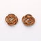 4pcs Natural Rattan Wood, Flower Wooden Charms Handwoven Circle Findings Woven Boho Jewelry Making Blanks