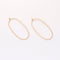 10PCS. Real Gold Plated Oval Charm, Hollow Oval Pendant,Brass Finding,Earring Jewelry DIY Material