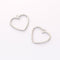 10PCS. Platinum Plated Heart Charm, Hollow Heart Pendant,Brass Finding,Earring Jewelry DIY Material