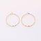 10PCS. Real Gold Plated Circle Charm, Round Dangle,Sweet Charm Pendant, Choker Necklace diy, Brass Finding, Quality Gold Plated over Brass