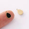 2pcs Stainless Steel Teardrop Charm, Tiny Mini Natural Stone Teardrop Pendant,High quality electroplating