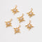 10pcs north star zircon Charm pendant, Zircon Charm, CZ Pave Pendant Charm, earrings bracelet necklace pendant Jewelry Making