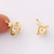 10pcs Real Gold Plated Planet Charm Zircon Planet Pendant