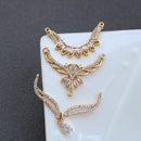 10pcs wing Zirconia Connecto Charm Pedant , CZ Pave flower Pendant, Rhinestone Charm