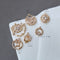 10pcs flower Zirconia Connecto Charm Pedant , CZ Pave flower Pendant, Rhinestone Charm