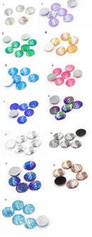 20pcs 12mm Resin Cabochons,Druzy Cabochons,Mermaid Cabochons