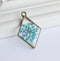 1pcs Handmade Resin pressed flower pendant necklace