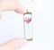 1pcs Handmade Rectangular Resin Leaves pressed flower pendant necklace