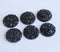 20pcs  12mm Faux Druzy Resin Cabochons, black Glitter Resin Cabochons