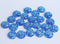 20pcs  12mm Faux Druzy Resin Cabochons, blue Glitter Resin Cabochons