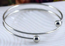 5pcs 316L Stainless Steel Adjustable Bangle 65mm Adjustable Wire Bangle bracelet