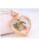 1pcs Pressed Flower Pendant Necklace