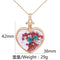 1pcs Pressed Flower Pendant Necklace