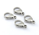 50pcs Stainless Steel Lobster Clasp Claw Clasps Bracelet Necklace Finding Jewelry Supplies