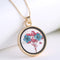 1pcs Pressed Flower Pendant Necklace