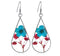 Handmade resin dried flower earrings