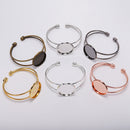 3pcs 20mm/25mm bracelet Base Settings, Bezel bracelet blanks Cabochon trays