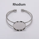 3pcs 20mm/25mm bracelet Base Settings, Bezel bracelet blanks Cabochon trays