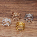 30pcs Brass coil ring