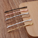 100pcs Hair Pins, Brass Bobby Pin with Ring, DIY Hairpin Hair Pins, Jewelry Vintage Blank Hairpin