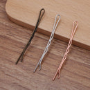 100pcs Hair Pins, Brass Bobby Pin with Ring, DIY Hairpin Hair Pins, Jewelry Vintage Blank Hairpin