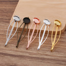 20pcs Hair Clips 12mm Bezel, Cabochon Base Blank Hairpin, Hair Clips, Blank Bobby Pins Tray, Hair Accessories