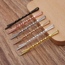 100pcs Hair Pins, Brass Bobby Pin with Ring, DIY Hairpin Hair Pins, Jewelry Vintage Blank Hairpin