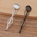 20pcs Hair Clips 12mm Bezel, Cabochon Base Blank Hairpin, Hair Clips, Blank Bobby Pins Tray, Hair Accessories