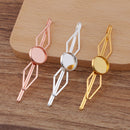 20pcs Hair Clips 12mm Bezel, Cabochon Base Blank Hairpin, Hair Clips, Blank Bobby Pins Tray, Hair Accessories