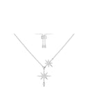 terling silver star, meteor clavicle Necklace