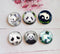 Handmade Round Photo Glass Cabochon panda A350