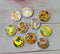 Handmade Round Photo Glass Cabochon Leaves A398