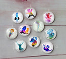 Handmade Round Photo Glass Cabochon animal A411