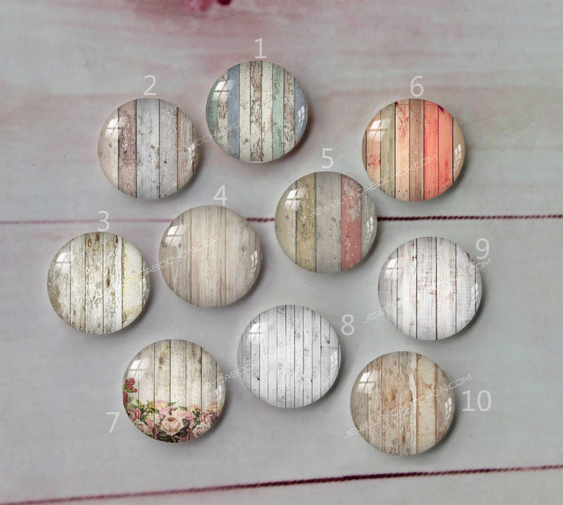 Handmade Round Photo Glass Cabochon Tree pattern A564