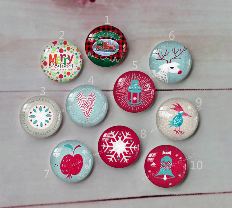 Handmade Round Photo Glass Cabochon A687