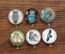 Handmade Round Photo Glass Cabochon Animal bird 954