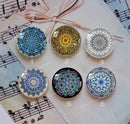 Handmade Round Photo Glass Cabochon Pattern 1032