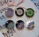 Handmade Round Photo Glass Cabochon Pattern 1074