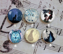 Handmade Round Photo Glass Cabochon animal 1097