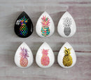 Handmade Teardrop Photo Glass Cabochons pineapple A305