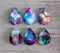 Handmade Teardrop Photo Glass Cabochons Starry sky A311