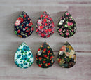 Handmade Teardrop Photo Glass Cabochons Plant flower A330