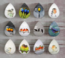 Handmade Teardrop Photo Glass Cabochons Animal bird A609