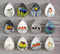 Handmade Teardrop Photo Glass Cabochons Animal bird A609