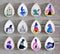 Handmade Teardrop Photo Glass Cabochons A615